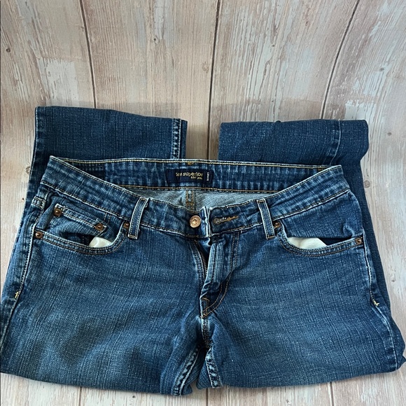 Levi’s 524 Too Superlow Bootcut Jeans - Medium Wash - Size 9 - Picture 2 of 9